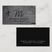 Slate en Flowing Hair | Haarstylist Visitekaartje (Voorkant / Achterkant)