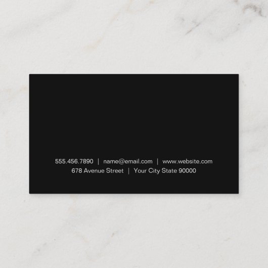 Slate en Flowing Hair | Haarstylist Visitekaartje (Achterkant)