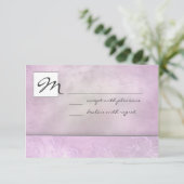 Slate Floral RSVP Kaartje (Staand voorkant)