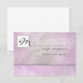Slate Floral RSVP Kaartje (Voorkant / Achterkant)