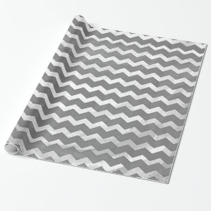 Slate Gray Chevron Pattern Cadeaupapier