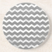 Slate Gray Chevron Pattern Zandsteen Onderzetter (Voorkant)