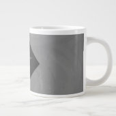 Slate Gray Monogram Grote Koffiekop (Rechts)
