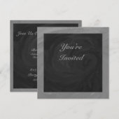 Slate Gray Monogram Kaart (Voorkant / Achterkant)