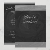 Slate Gray Monogram Kaart (Voorkant / Achterkant)