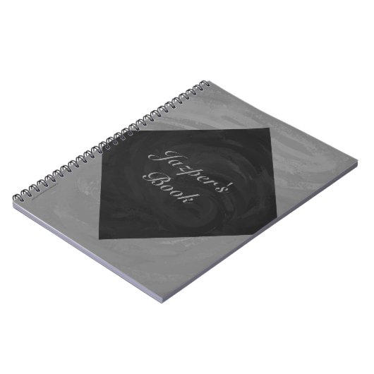 Slate Gray Monogram Notitieboek (Linkerzijde)