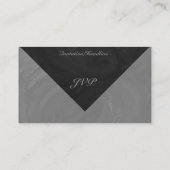 Slate Gray Monogram Visitekaartje (Achterkant)