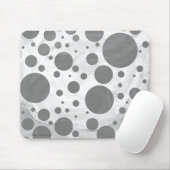 Slate Gray Polka Dot Pattern Muismat (Met muis)
