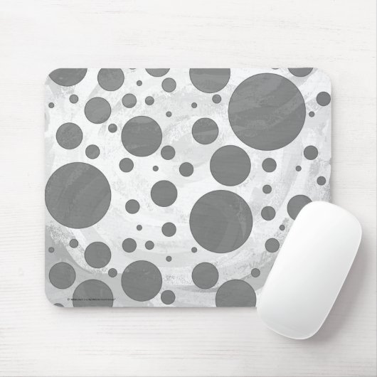 Slate Gray Polka Dot Pattern Muismat (Met muis)