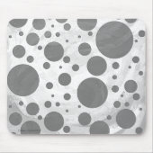 Slate Gray Polka Dot Pattern Muismat (Voorkant)