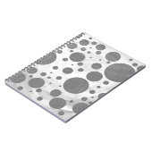 Slate Gray Polka Dot Pattern Notitieboek (Linkerzijde)