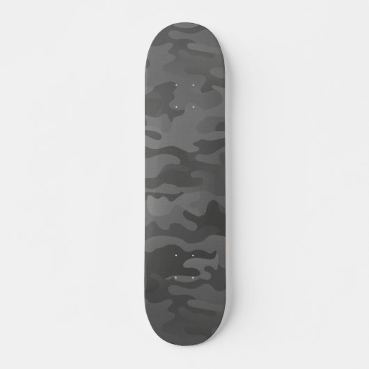 Slate Gray Stealth Camo Skateboard (Voorkant)