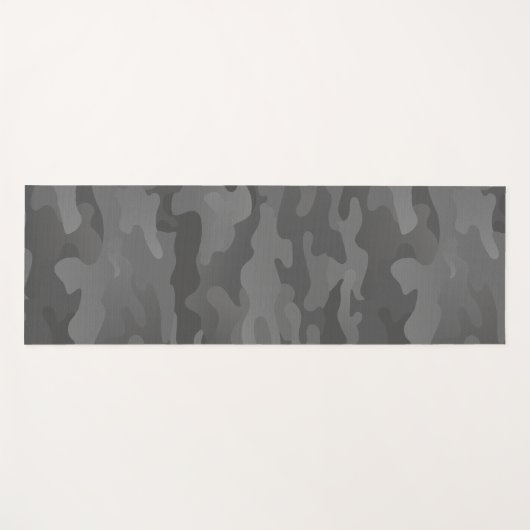 Slate Gray Stealth Camo Yoga Mat (Voorkant (horizontaal))