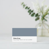 Slate Gray | "Steen en kracht" Visitekaartje (Staand voorkant)