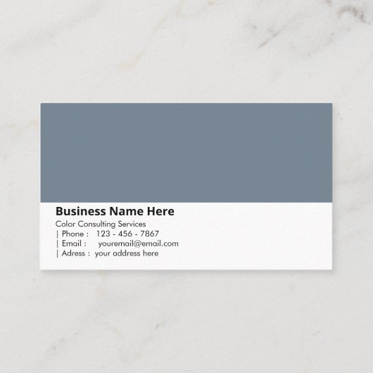 Slate Gray | "Steen en kracht" Visitekaartje (Achterkant)