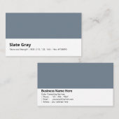 Slate Gray | "Steen en kracht" Visitekaartje (Voorkant / Achterkant)