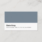 Slate Gray | "Steen en kracht" Visitekaartje (Voorkant)