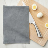 Slate Gray Venetian Plaster Theedoek (Quarter Fold)