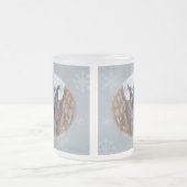 Slate Greetings Gray Nuthatch Songbird Seasons Matglas Koffiemok (Center)