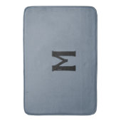 Slate Grey Black Monogram Badmat (Voorkant Verticaal)