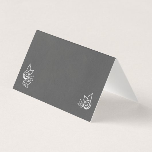 Slate Grey Chalk Style Weddenschap Bedankt Kaart (Achterkant)