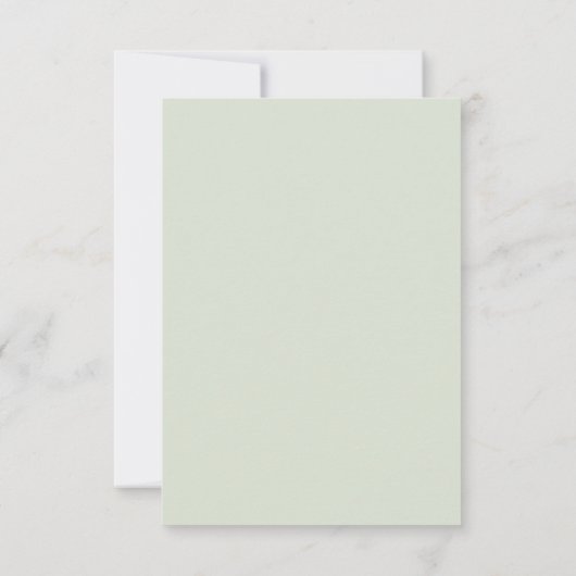 Slate Grey en Forest Greens Rustic RSVP Kaartje (Achterkant)