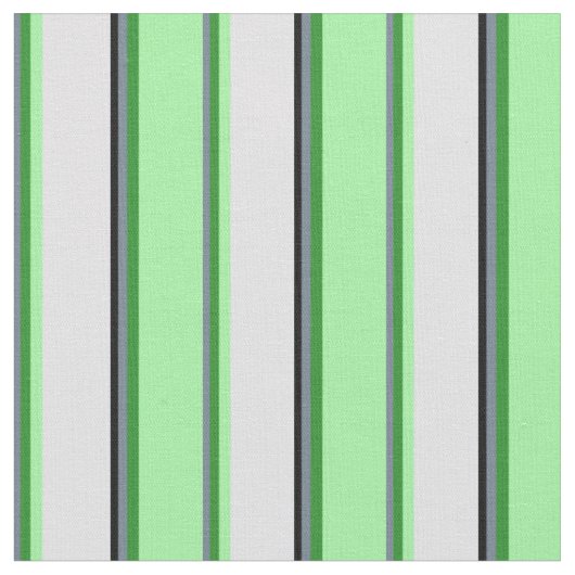 Slate Grey, Forest Green, Green, Lavender & Black Stof (Close Up)