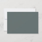 Slate Grey-Green Wedding QR-code RSVP Kaartje (Achterkant)