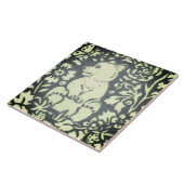 Slate Grey Groen Beer Cub Bloemen Bossen Natuur Tegeltje (Zijkant)