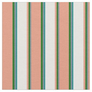 Slate Grey, Groen, Donkere Zalm, Mint Cream & Blau Stof