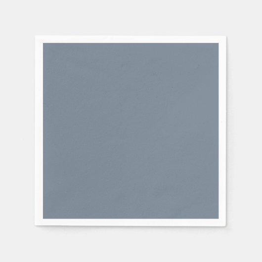 Slate Grey Standaard Cocktail Papier Servet (Voorkant)