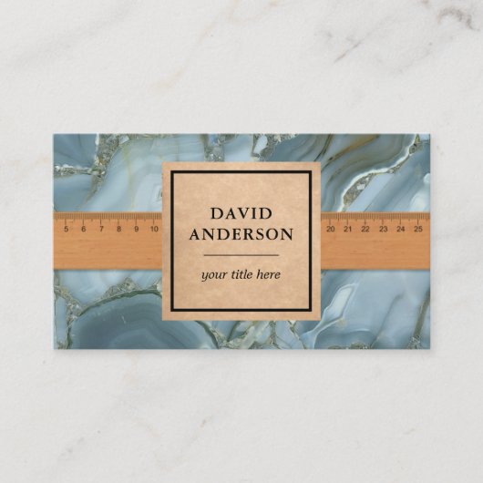 Slate Marmeren Graniet Splashback Keuken Aanrecht Visitekaartje (Voorkant)