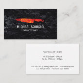 Slate Rock | BrandweerKnife | Uitvoerend Chef Visitekaartje (Voorkant / Achterkant)