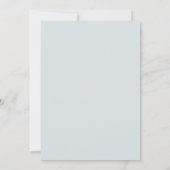 Slate Rouge Somber Flora Wedding Kaart (Achterkant)