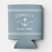 Slate rustieke anker gepersonaliseerd strand huis blikjeskoeler (Achterkant)