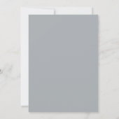 Slate Soft Blush Bloemblad Bruiloft Kaart (Achterkant)