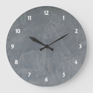 Slate Venetian Plaster Faux Finish Wall Clock Grote Klok