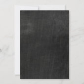 Slate Wedding-uitnodigingen Kaart (Achterkant)