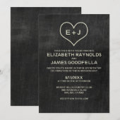 Slate Wedding-uitnodigingen Kaart (Voorkant / Achterkant)