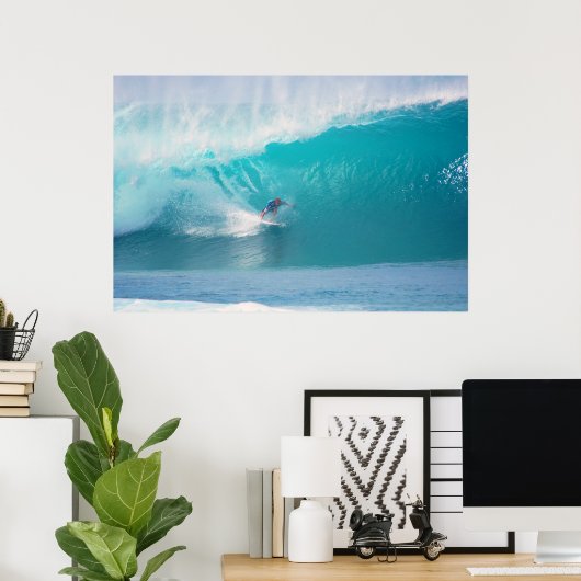 Slater bij Pipeline Masters Poster (Thuiskantoor)