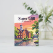 Slater Mill Rhode Island Briefkaart (Staand voorkant)