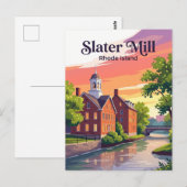 Slater Mill Rhode Island Briefkaart (Voorkant / Achterkant)
