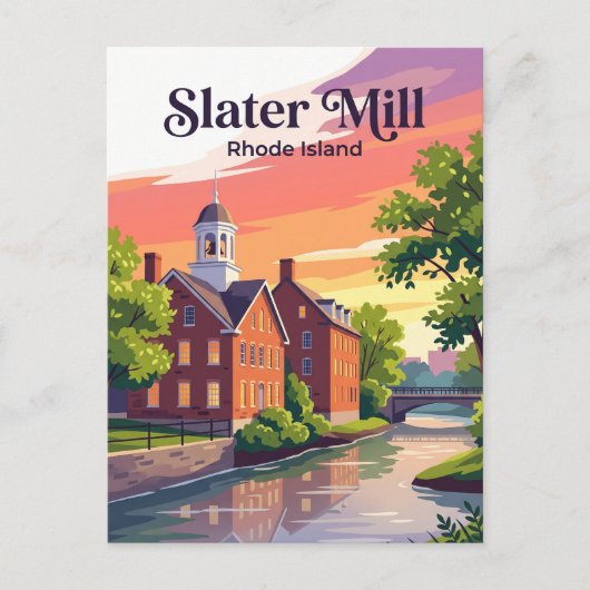 Slater Mill Rhode Island Briefkaart (Voorkant)