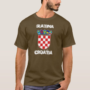 Slatina, Kroatië met wapenschild T-shirt