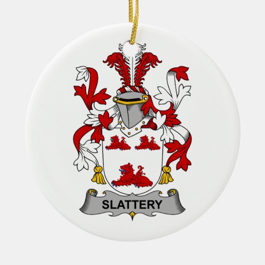 Slattery Family Crest Keramisch Ornament (Voorkant)