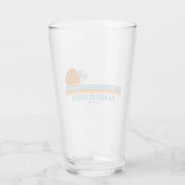 Slaughter Beach Delaware Zon Palm Bomen Glas (Achterkant)