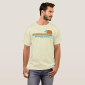 Slaughter Beach Delaware Zon Palm Bomen T-shirt (Voorkant volledig)