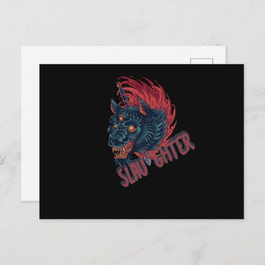 Slaughter Wolf Briefkaart (Voorkant / Achterkant)