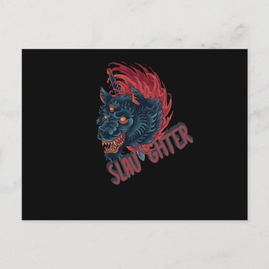 Slaughter Wolf Briefkaart (Voorkant)
