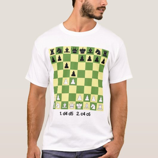 Slav Defense Chess Openingen Shirt Chess Gift (Voorkant)